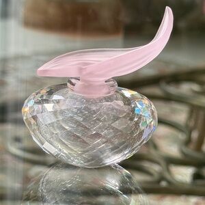 Swarovski Elegant Pink and Clear Perfume Bottle